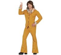 FIESTAS GUIRCA Disfraz Estrella Discoteca Naranja Hombre - Traje Discoteca Años 70 Hombre - Disfraz Años 60 Hombre Talla L 52-54