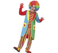 FIESTAS GUIRCA | Disfraz Flowy the Clown Adulto (52-54/L) - Camisa, Pajarita, Chaqueta y Pantalón - Disfraces de Payaso para Halloween y Carnaval - Ideal para Hombre Adulto - Multicolor