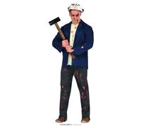 FIESTAS GUIRCA Disfraz de Machete Killer Hombre - Incluye Máscara, Chaqueta, Camiseta y Pantalón - Disfraces de Halloween para Hombre Talla M para Adulto