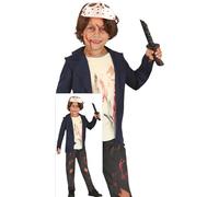 FIESTAS GUIRCA Disfraz de Machete Killer para niño - Incluye máscara, chaqueta, camisa y pantalón - Disfraces de Halloween para niño de 7 a 9 años