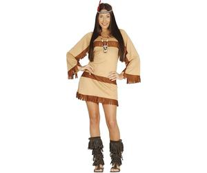 FIESTAS GUIRCA | Disfraz India del Gran Cañón (44-46/XL) - Vestido y Cinta de Cabeza - Disfraces de Indígena, Nativa Americana y Pocahontas para Halloween, Carnaval y Fiestas de Disfraces - Mujer