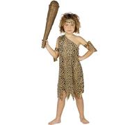 Fiestas Guirca Disfraz infantil cavernícola – Edad de Piedra – 10-12 años