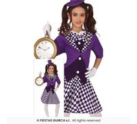 Fiestas Guirca Disfraz Infantil Cuento Alicia Loca Hatter Morado