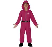 FIESTAS GUIRCA Disfraz Infantil Gamer Mono Rojo con Capucha Talla 5-6 Años