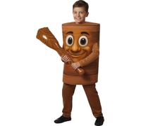FIESTAS GUIRCA | Disfraz Inflable de Tronco de Árbol para Niños (10-12 Años) - Pantalón y Traje - Disfraces Divertidos para Carnaval, Halloween y Fiestas de Disfraces