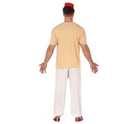 FIESTAS GUIRCA | Disfraz Ladrón del Desierto Adulto (48-50/M) - Camiseta, Chaleco, Cinturón, Pantalón y Sombrero - Disfraces de Príncipe Árabe para Halloween y Fiestas - Hombre - Morado y Blanco