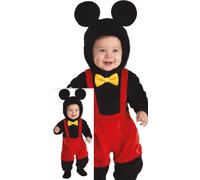 FIESTAS GUIRCA | Disfraz Lil Mouse Bebé (18-24 Meses) - Mono para Bebés - Disfraces de Ratoncito para Carnaval, Halloween y Fiestas de Disfraces - Ideal para Bebés Unisex - Negro y Rojo