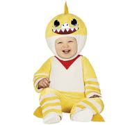 FIESTAS GUIRCA- Disfraz Little Shark Amarillo 18-24 Gorros, máscaras y Accesorios para Fiesta, Multicolor (GUI76045)