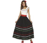 FIESTAS GUIRCA Disfraz Mexicana Mujer - Disfraz Española Mujer Talla S 36-38