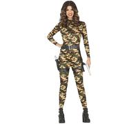 FIESTAS GUIRCA Disfraz militar militar para mujer, diseño de camuflaje, disfraz de ejército sexy