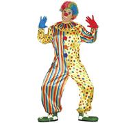 FIESTAS GUIRCA | Disfraz Payaso Adulto Hombre - Multicolor - Varias Tallas