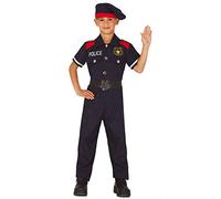 FIESTAS GUIRCA Disfraz policia Infantil Talla 3-4 años