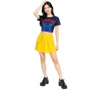FIESTAS GUIRCA | Disfraz Pop Star Hunter Lite (38-40/M) - Camiseta, Falda y Cadenas - Disfraces de Cantante y Estrella de Cine para Carnaval y Fiestas Temáticas Asiáticas - Mujer Adulta