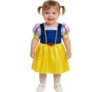 Fiestas Guirca – Disfraz Princesa de Nieve (18-24 meses) – Vestido de cuento de hadas Azul/Amarillo