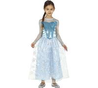 FIESTAS GUIRCA | Disfraz Princesa Nieves Infantil (10-12/Años) - Vestido de Princesa para Niñas - Ideal para Fiestas de Disfraces, Cumpleaños y Celebraciones de Cuentos de Hadas - Azul