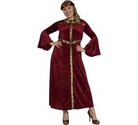 FIESTAS GUIRCA | Disfraz Princesa Renacimiento Adulta (44-46/XL) - Vestido y Cinta para la Cabeza - Disfraces Medievales y de Princesas para Halloween, Carnaval y Fiestas de Disfraces - Mujer