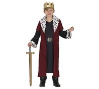 FIESTAS GUIRCA Disfraz Rey Noble Niño - Medievel Disfraz Niño incl. La corona del rey 3-4 años