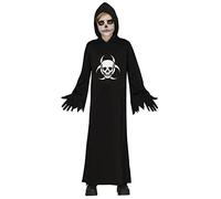 FIESTAS GUIRCA | Disfraz Túnica Calavera Infantil Chico - Negro y Blanco