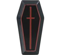 FIESTAS GUIRCA | Display 12 Féretros con Gel (7x3 cm) - Accesorio de Truco o Trato para Halloween y Fiestas de Terror - Ideal para Decoración de Eventos y Celebraciones - Negro y Rojo