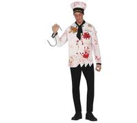 FIESTAS GUIRCA | Doble Gancho Ensangrentado de Juguete (33 cm) - Arma Blanca Falsa para Disfraz de Asesino o Villano - Ideal para Halloween y Fiestas de Terror - Todos los Usuarios - Multicolor