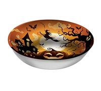 Fiestas Guirca - Bol de calabaza reutilizable 32 cm - Decoración de mesa Halloween - Naranja/Negro
