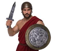 FIESTAS GUIRCA Escudo 44 CMS con Espada 48 CMS, Leon