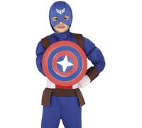 FIESTAS GUIRCA | Escudo Estrella Superhéroe (30 cm) - Accesorio de Disfraz para Fiestas de Superhéroes y Villanos - Ideal para Carnaval y Halloween - Todos los Usuarios - Rojo Azul