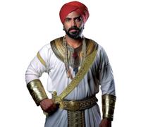 FIESTAS GUIRCA | Espada Árabe Dorada de Juguete (55 cm) - Accesorio de Disfraz para Aventuras de Piratas y Guerreros del Desierto - Ideal para Halloween y Carnaval - Todos los Usuarios - Dorado