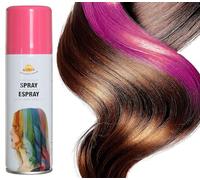 FIESTAS GUIRCA | Espray de Maquillaje para el Cabello (125ml) - Spray Rosa para Disfraces de Halloween, Carnaval y Fiestas de Cumpleaños - Todos los Usuarios - Rosa