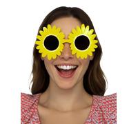 FIESTAS GUIRCA | Gafas Margaritas Amarillas - Accesorio de Disfraz Hippie para Halloween y Fiestas Temáticas - Ideal para Adultos Unisex - Estilo Retro y Divertido - Amarillo