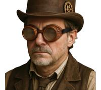 Fiestas Guirca Gafas steampunk para disfraz estilo gótico victoriano