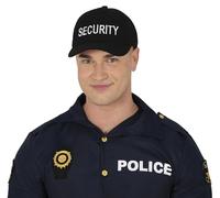 FIESTAS GUIRCA | Gorra de Seguridad (Talla Única) - Accesorio de Disfraz para Fiestas de Disfraces de Policías, Halloween y Carnaval - Ideal para Cosplay - Adulto Unisex - Negro