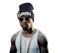 FIESTAS GUIRCA | Gorro Gangsta Adulto Unisex (Talla Única) - Accesorio de Disfraz para Fiestas de Gangsters y Mafiosos - Ideal para Halloween, Carnaval y Celebraciones Temáticas - Negro Blanco