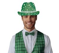 FIESTAS GUIRCA | Gorro Gangster Sant Patrick (Adulto Unisex) - Sombrero de Fiesta para Celebraciones de San Patricio, Carnaval y Fiestas Temáticas - Accesorio de Disfraz para Adultos - Multicolor