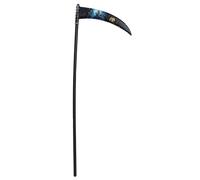 FIESTAS GUIRCA | Guadaña Decorada Desmontable (100 cm) - Arma de Juguete para Disfraz de Muerte y Grim Reaper - Ideal para Halloween y Día de Muertos - Accesorio para Fiestas - Negro