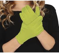 FIESTAS GUIRCA | Guantes Verde Lima Infantiles (17 cm) - Accesorio de Disfraz para Diablos y Demonios - Ideal para Halloween, Carnaval y Fiestas de Disfraces - Unisex para Niños - Verde