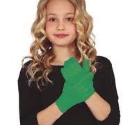 FIESTAS GUIRCA | Guantes Verde Oscuro Infantiles (17 cm) - Accesorio de Disfraz para Diablos y Demonios - Ideal para Halloween, Carnaval y Fiestas de Disfraces - Unisex para Niños - Verde
