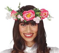 FIESTAS GUIRCA- Guirca Corona Flores Tela, Multicolor (1)