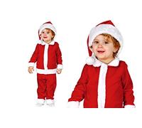 FIESTAS GUIRCA Guirma 42525 - Disfraz de Papá Noel de lujo para niños de 6 a 12 meses, color rojo