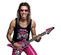 FIESTAS GUIRCA | Guitarra Eléctrica Hinchable (95 cm) - Accesorio Divertido para Fiestas de Disfraces y Carnaval - Ideal para Rockeros y Estrellas de Rock - Para Todos los Usuarios - Multicolor