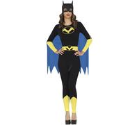 FIESTAS GUIRCA Heroína de la Noche Disfraz para Mujer - Mono, Máscara y Capa de Superhéroe - Disfraz de Mujer