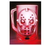 FIESTAS GUIRCA | Jarra Asesino con Luz (500 ml) (10x14 cm) - Decoración de Mesa para Fiestas de Halloween y Celebraciones de Esqueletos - Ideal para Ambientes Terroríficos y Temáticos - Transparente