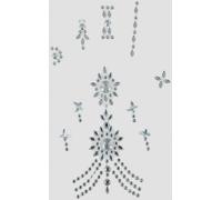 FIESTAS GUIRCA | Joyas Adhesivas de Mano Brillantes (11x18 cm) - Accesorio de Disfraz para Princesas del Desierto y Fiestas Temáticas - Ideal para Mujer Adulta - Plata