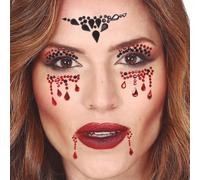 FIESTAS GUIRCA | Joyas Faciales Araña - Maquillaje de Fantasía para Celebraciones - Accesorio Ideal para Disfraz de Mujer (Adulto) - Multicolor