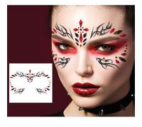 FIESTAS GUIRCA | Joyas Faciales Gótica - Maquillaje de Fantasía para Fiestas y Celebraciones - Accesorio Ideal para Disfraz de Mujer Adulta - Multicolor