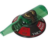 FIESTAS GUIRCA | Juego de Botella de Cerveza (18 cm) - Gadget Divertido para Bachelor Party y Fiestas de Bebidas - Accesorio de Celebración para Adultos - Verde, Rojo, Negro