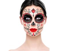 FIESTAS GUIRCA Kit de Maquillaje Adhesivo Glitter de Catrina