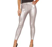 FIESTAS GUIRCA Leggings Plateado Metalizado