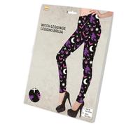 FIESTAS GUIRCA | Leggins de Brujas (38-40/M) - Accesorio de Disfraz para Halloween y Fiestas de Disfraces - Ideal para Mujer Adulta - Textil para Celebraciones de Brujas - Multicolor