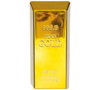 FIESTAS GUIRCA | Lingote de Oro de Mentira (16x4.5 cm) - Accesorio de Disfraz para Fiestas de Policías, Príncipes del Desierto y Ladrones - Ideal para Halloween y Carnaval - Para Niños y Adultos - Oro